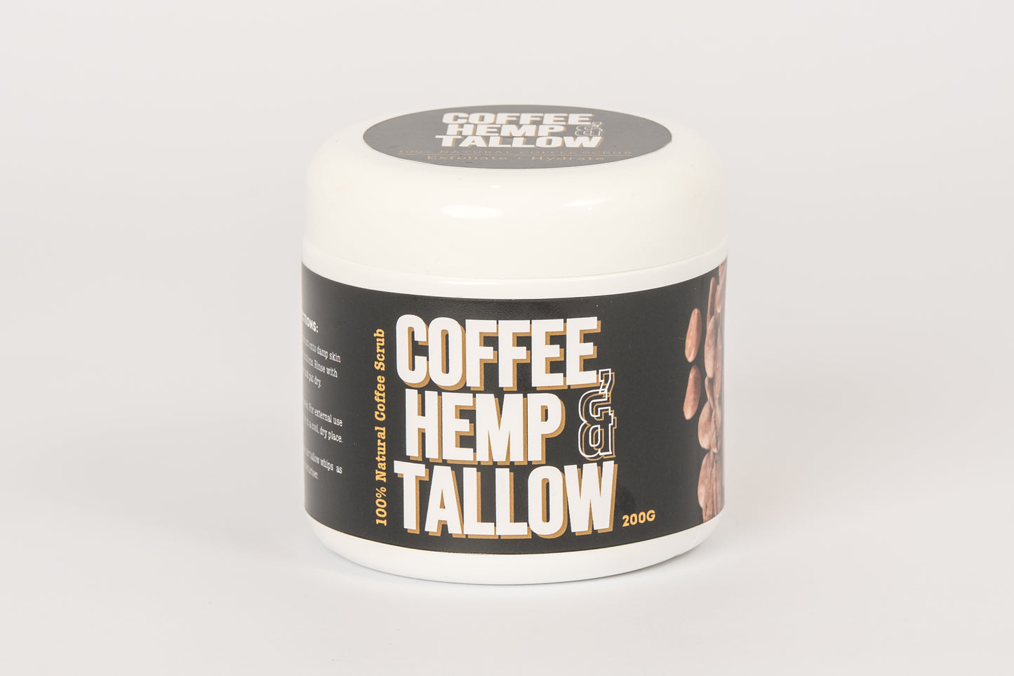 Coffee, Tallow & Hemp Scrub 200g