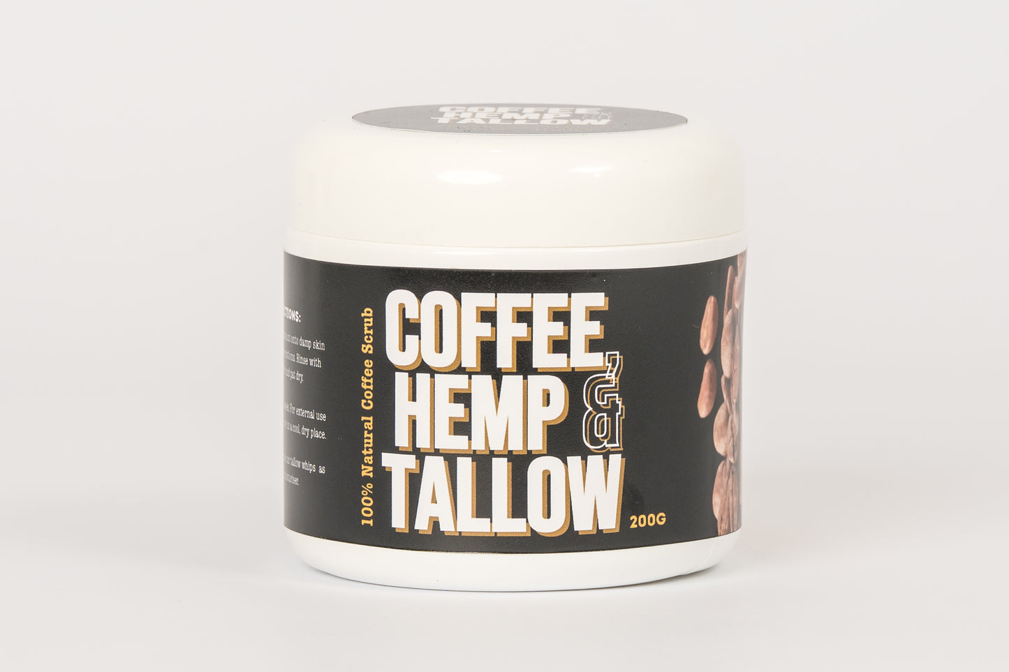 Coffee, Tallow & Hemp Scrub 200g