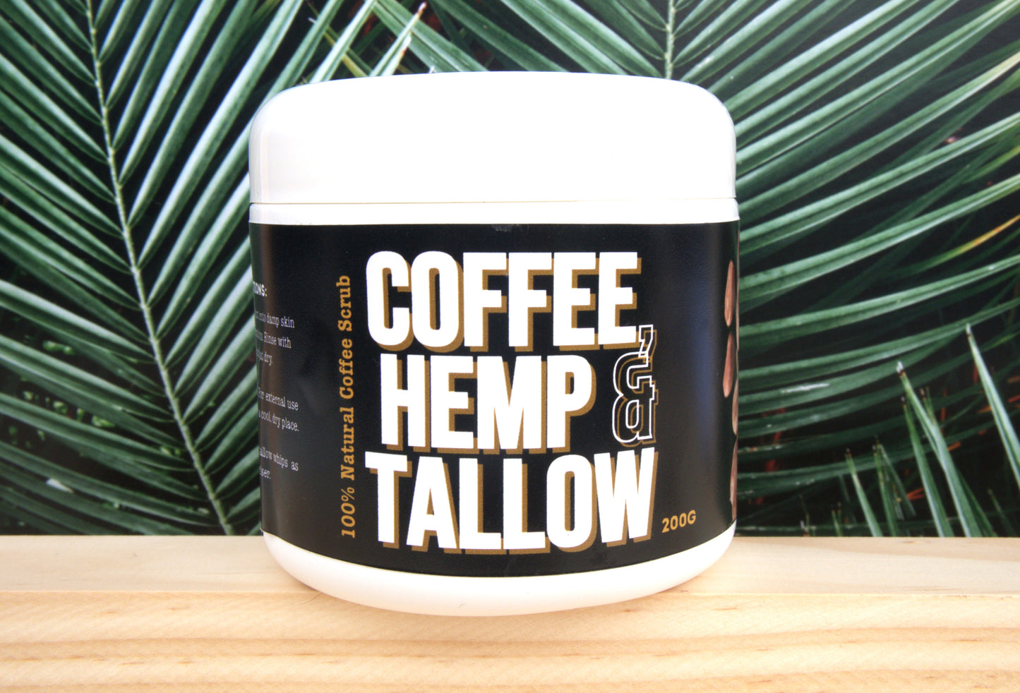 Coffee, Tallow & Hemp Scrub 200g